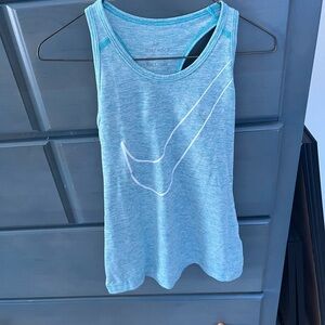 Nike Women's Light Blue Tank Top